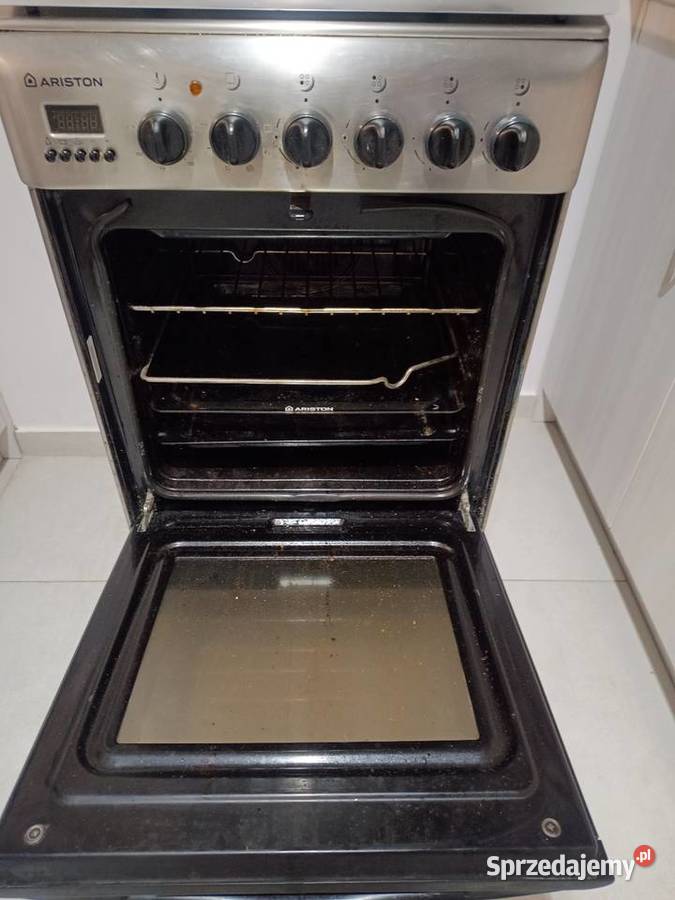 Kuchenka gazowo elektryczna Ariston inox 50 Puławy sprzedam