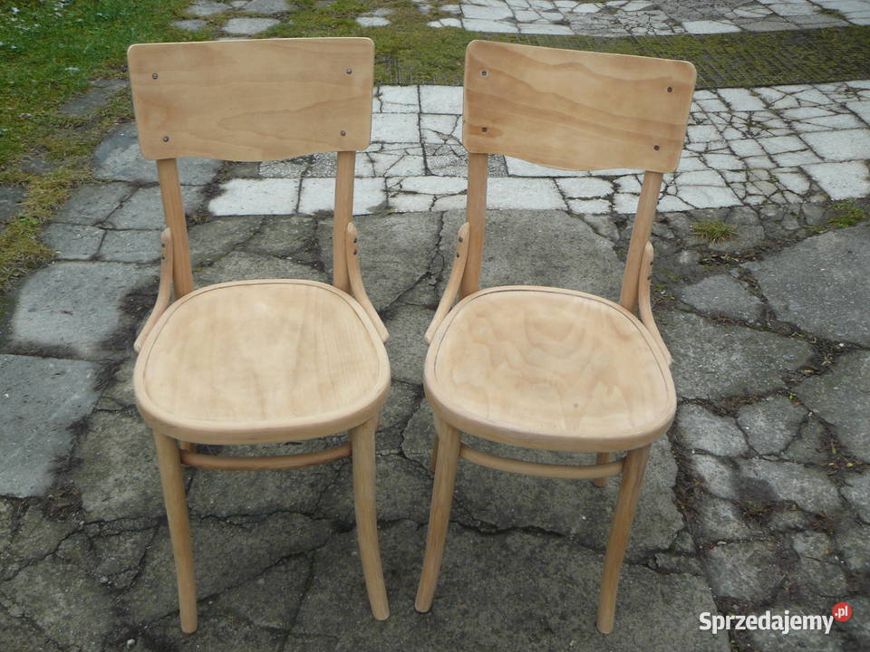 Stare krzesła gięte sygnowane Bondyrz Nowy Sącz