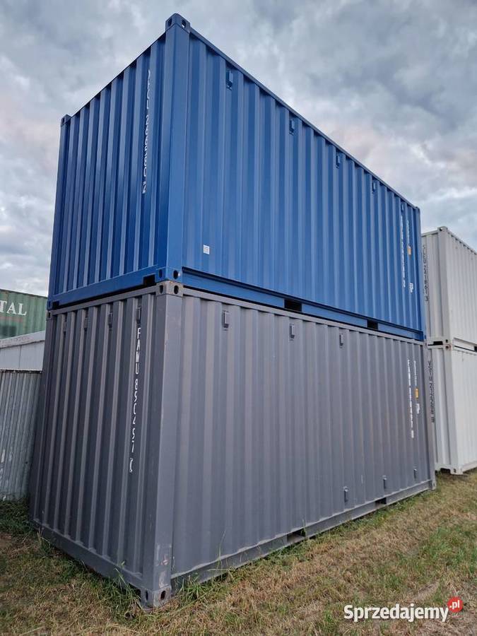 Kontener Morski 20 DW OW kolor szary Ral7035