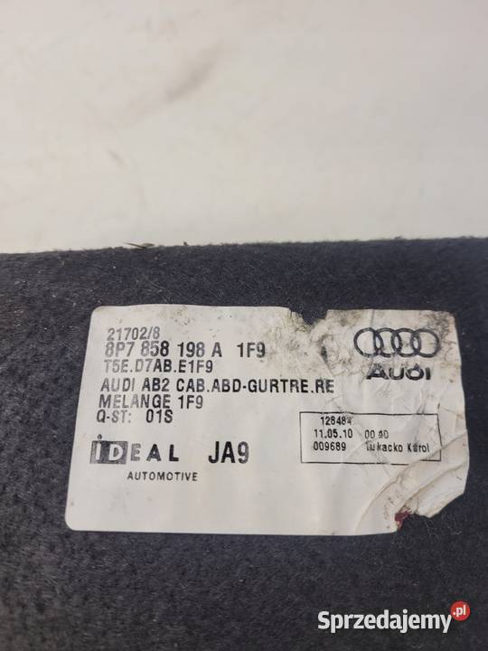 TAPICERKA ŚCIANYPRAWY T AUDI A3 CABRIO Przystajń