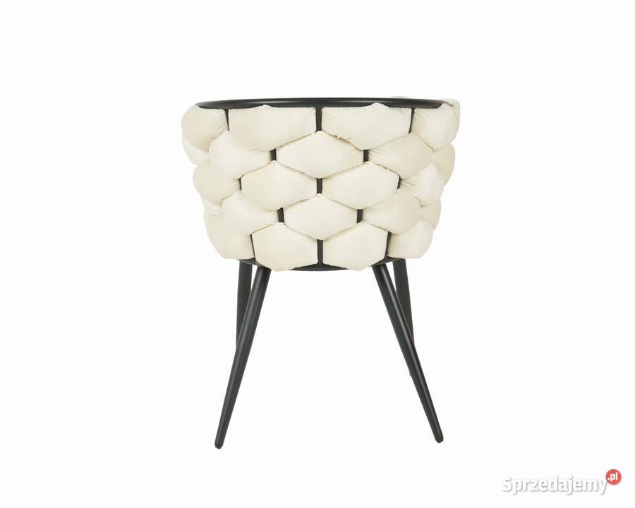 Krzesło jasnoczarne Glamour Nowojorskie Prima Golkowice