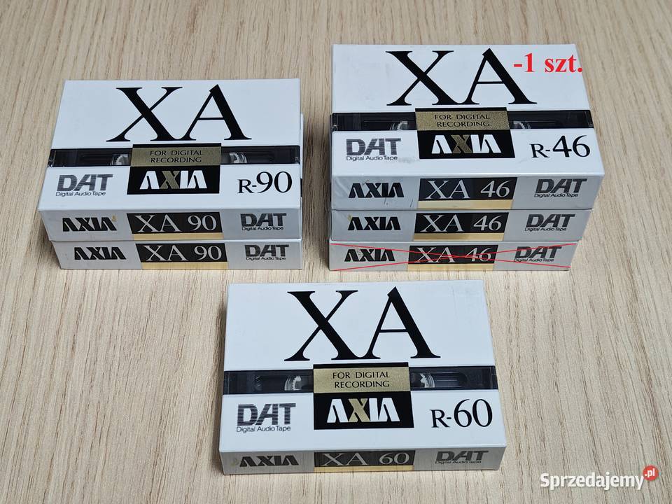 Kasety DAT firmy AXIA produkcja FUJI nowa folia Świerklany