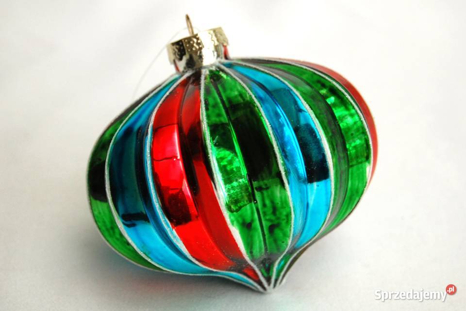 Nowa bombka szklana ręcznie malowana bąk bączek Lublin