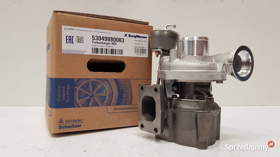 Nowa turbosprężarka BorgWarner 53049880083 Pozostałe mazowieckie Siedlce sprzedam