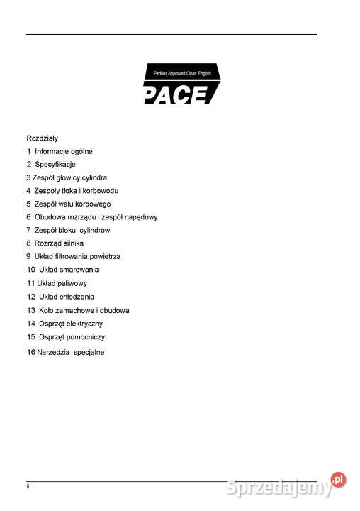 Instrukcja napraw Perkins Prima 500 5042 M50 Szamotuły