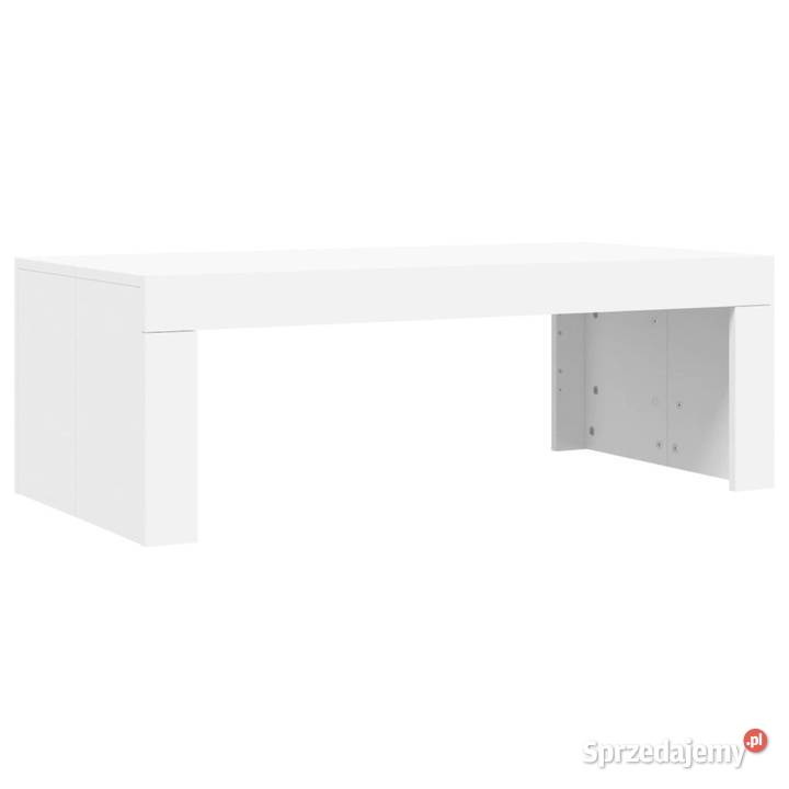 Stolik kawowy biały 102x50x36 materiał Stoły