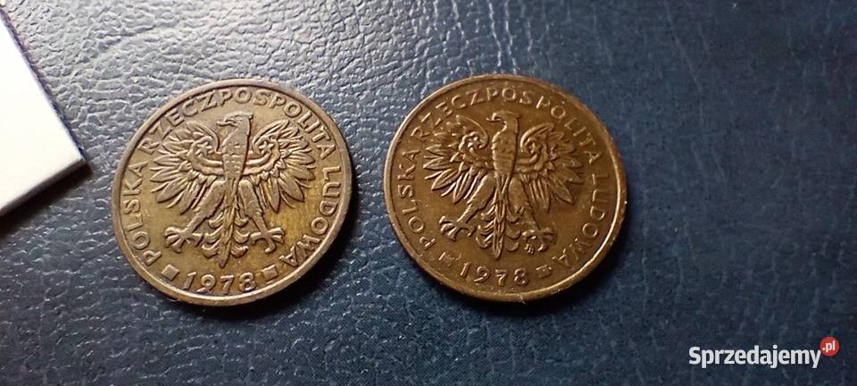 Stare monety 2 złote 1978 ze znakiem i bez znaku Numizmatyka Lesko