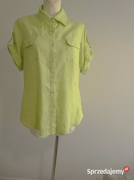 Koszula Tommy Hilfiger Lniana 100 Len Modny Łomża