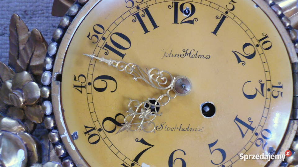 Zegar Wiszący John Holm Stockholm Rokoko Warszawa