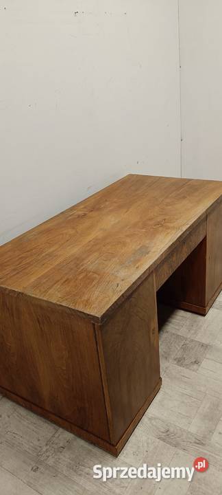 biurko art deco stare drewniane dwustronne łódzkie Radomsko sprzedam