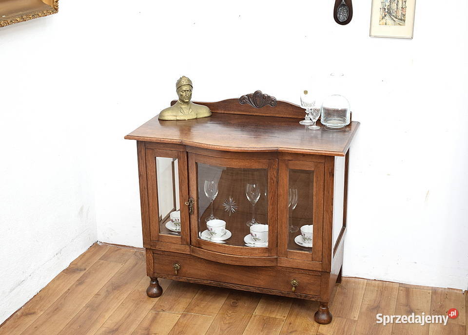 Urocza stara szafka komódka barek herbaciarka Świdnica