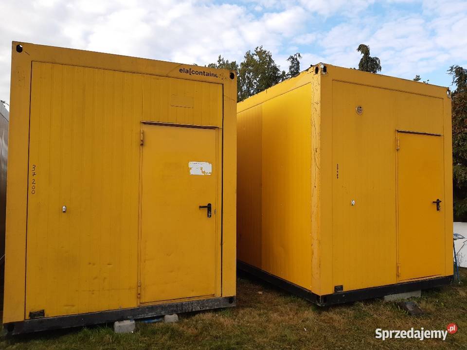 Kontener biurowy szatniowy żółty Swarzędz 37 wielkopolskie