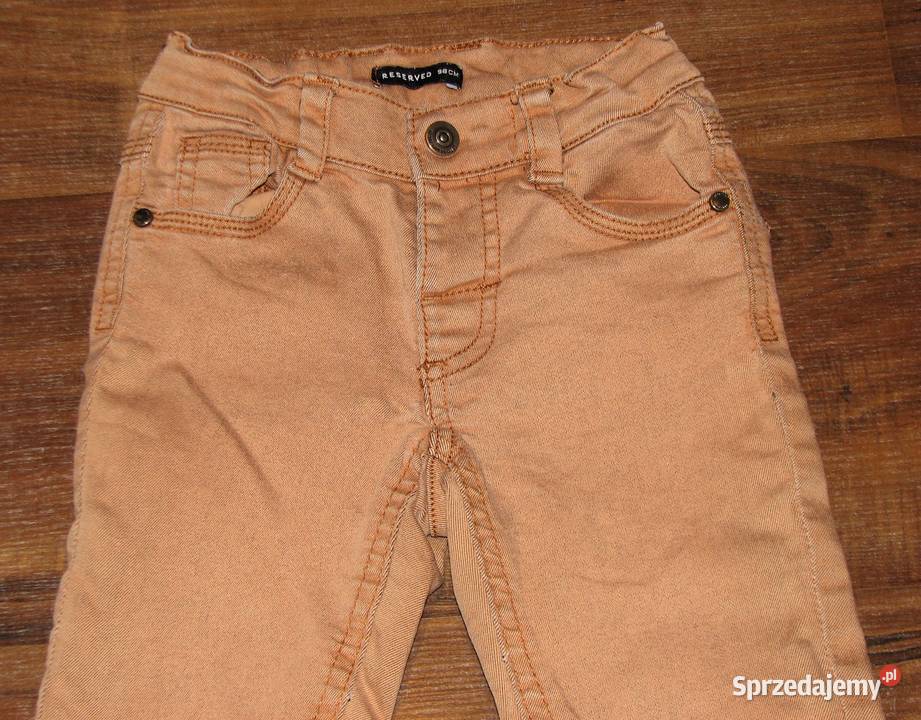 Reserved spodnie jeans miedziane 98