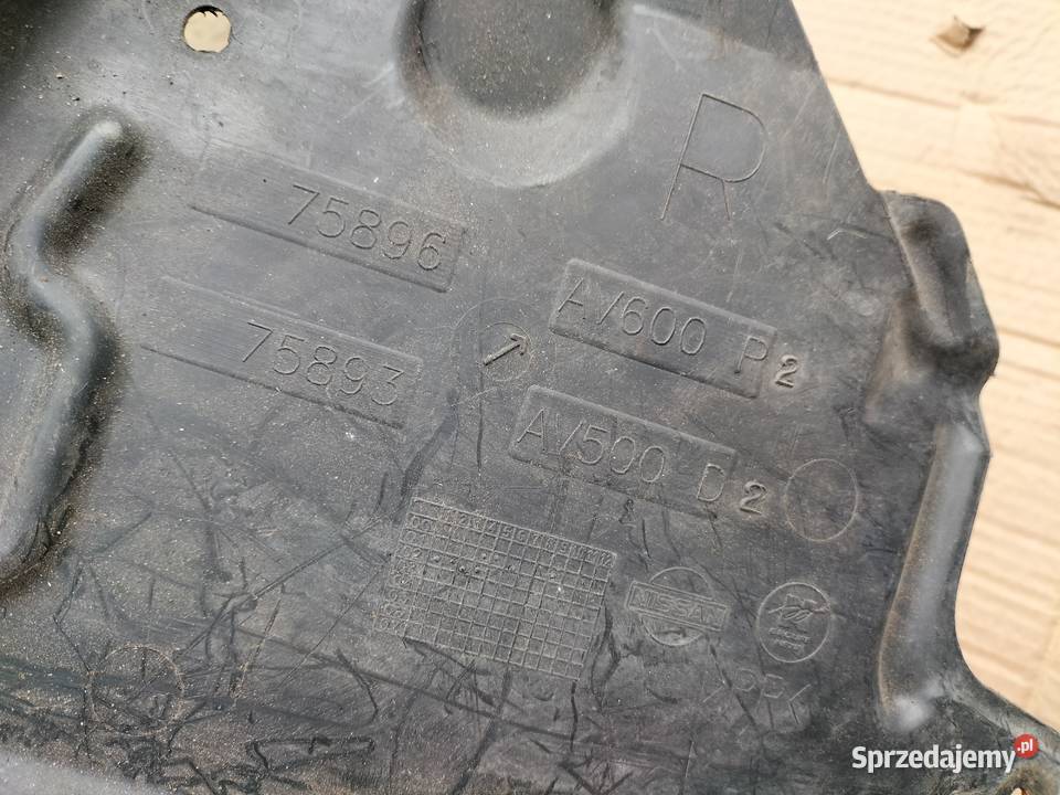 NISSAN PRIMERA P12 OSŁONA SILNIKA PRAWA BOCZNA Pozostałe Kamień-Kolonia