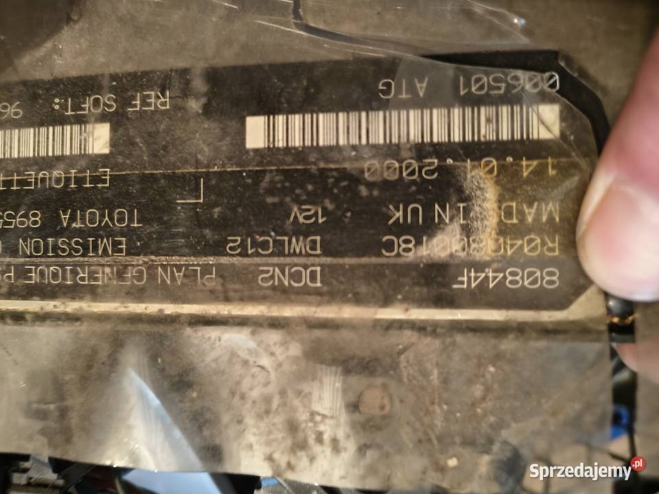 toyota corolla 19d sterownik silnika 9639598380 podkarpackie