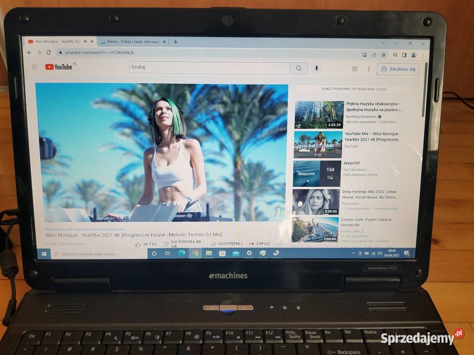 Laptop EMACHINES E725 Acer Rymanów