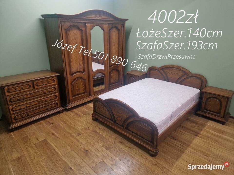 Meble sypialniane łóżko szafa szafki nocne Pszczyna