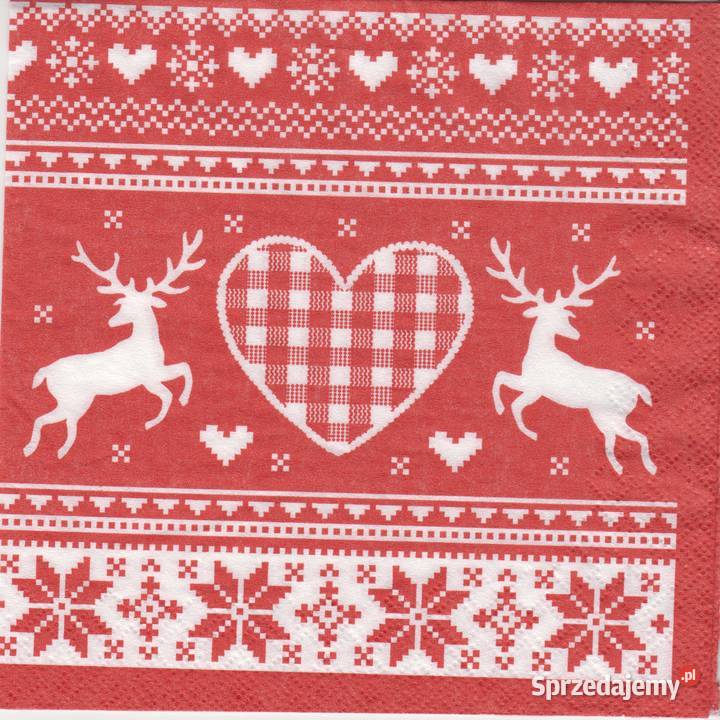 Decoupage serwetki Boże Narodzenia zestaw 6 Skarżysko-Kamienna sprzedam