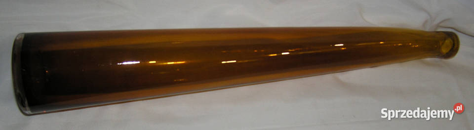 wazon szklany bursztynowy vintage 505 D 84