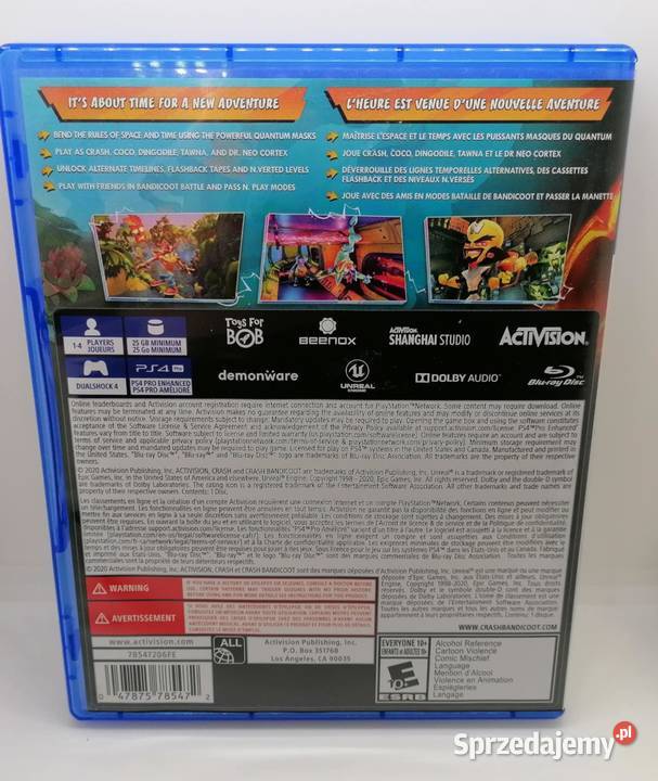 Gra 4 Crash Bandicoot 4 Its About Time Gry na konsole Elbląg