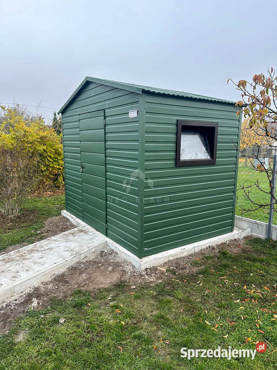 Schowek Domek ogrodowy 3x2m drzwi zielony dach Żnin