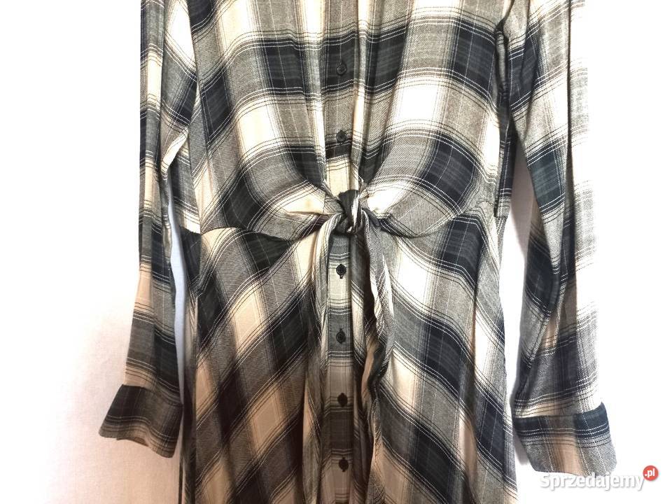 sukienka długa KRATA długi rękaw r 38 Slim BOHO Moda i Styl Białystok