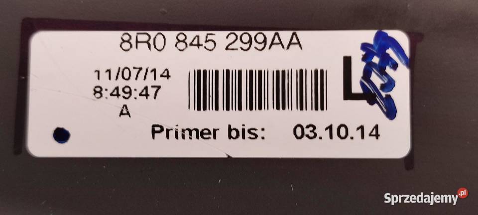 AUDI Q5 8R SZYBA KAROSERYJNA LEWY TYŁ