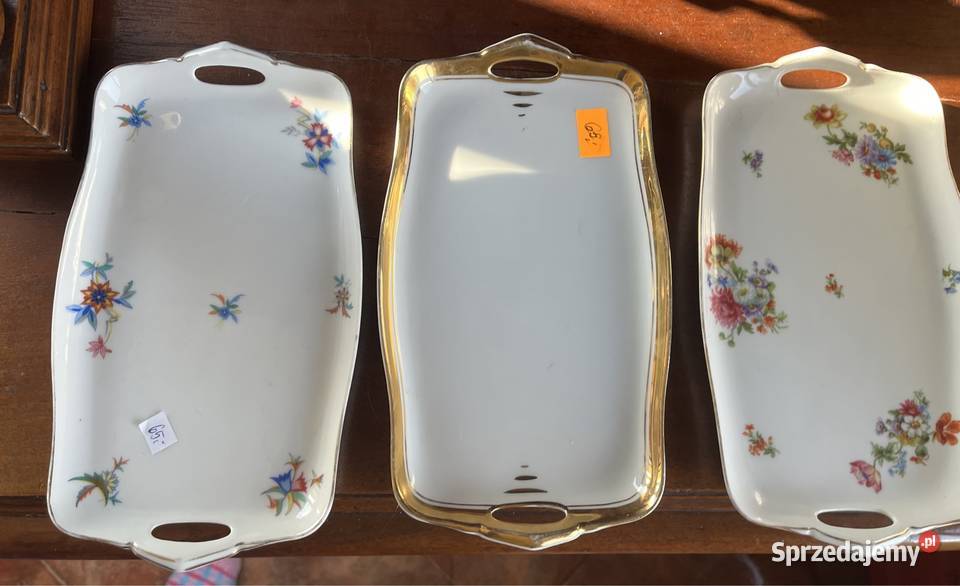 Patera kwiaty Tacka bez sygnatury Gdańsk