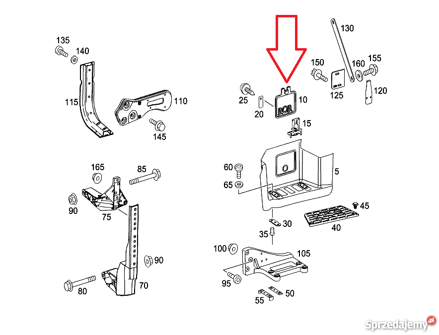 ACTROS KLAPA KLAPKA STOPNIA 9436660105 ciężarowe