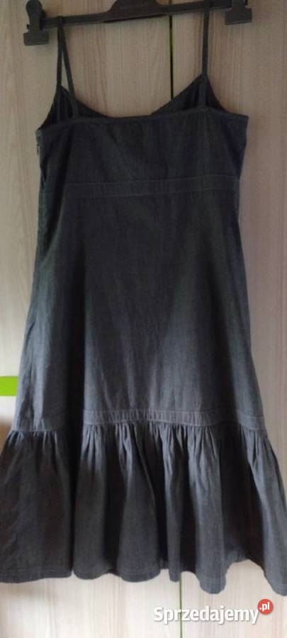 Sukienka długa z falbaną lubelskie