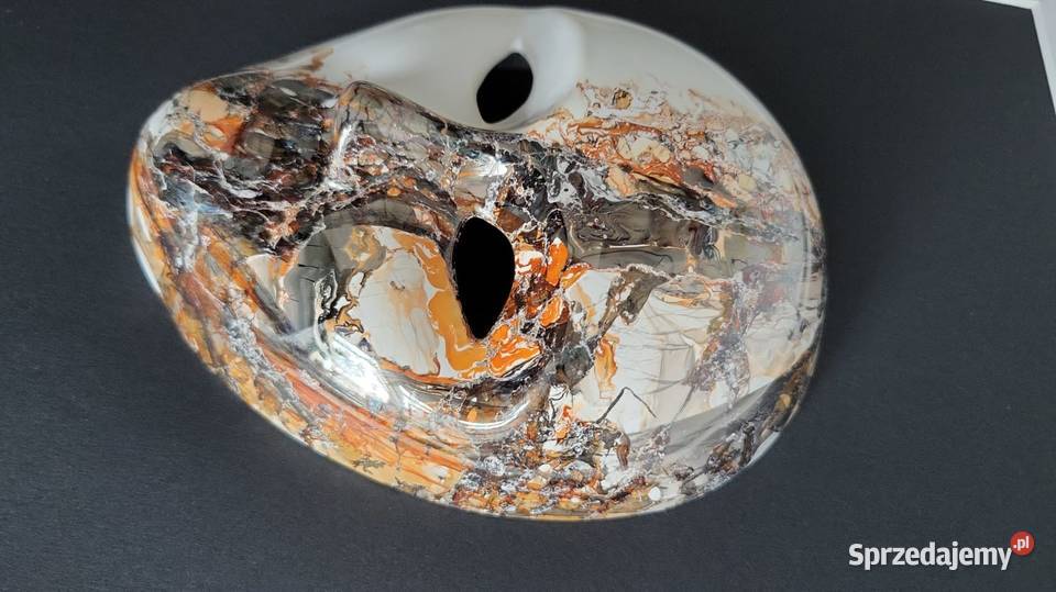 Maska Obraz maska ceramiczna malowana ręcznie pomorskie Sierakowice