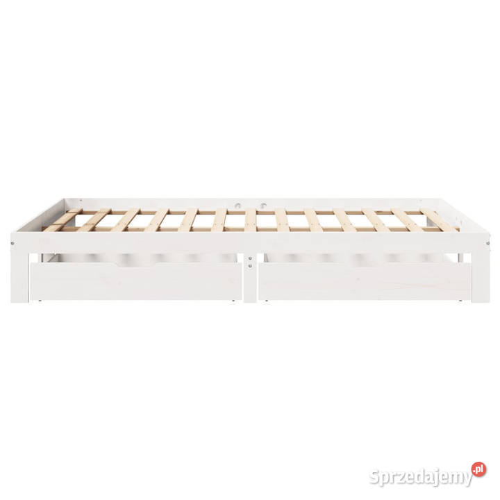Rama łóżka z szufladami biała sosnowa 140x200 Warszawa sprzedam