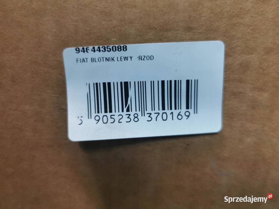 BŁOTNIK LEWY PRZÓD FIAT SCUDO 19962006 NOWY