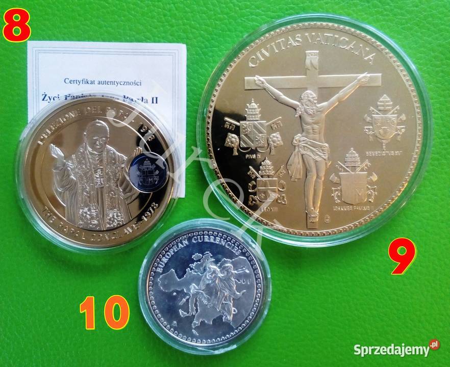 OLBRZYM 70 mm Moneta Banknot Srebro Władysław