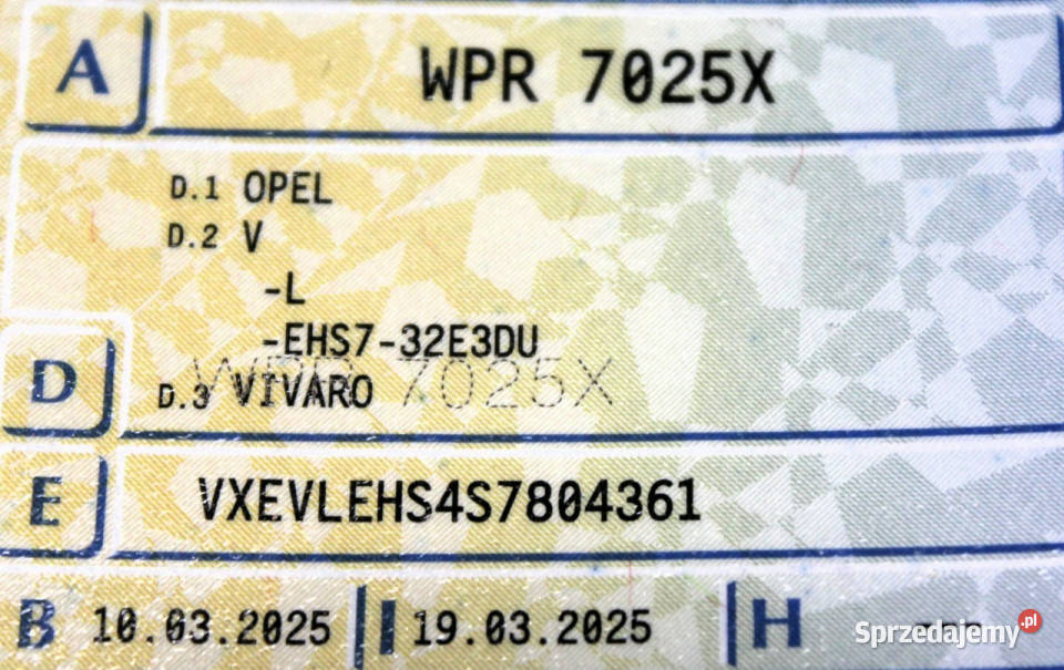 Opel Vivaro L3 Automat 6os SalonPL FV23 144 Sokołów