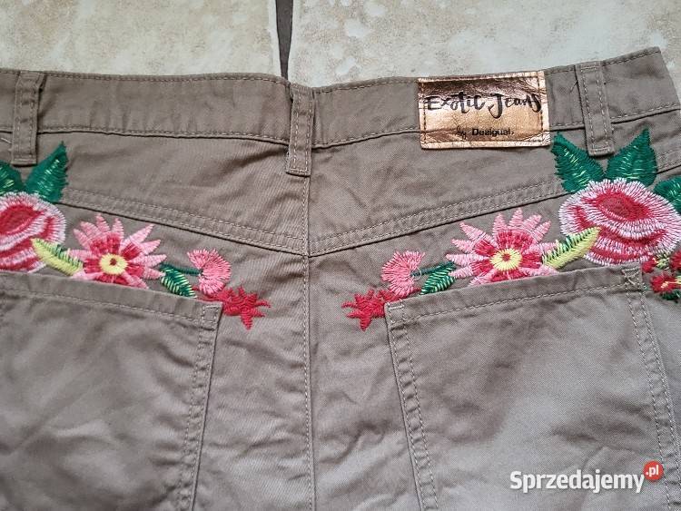Spodnie 40 khaki Desigual Jelenia Góra