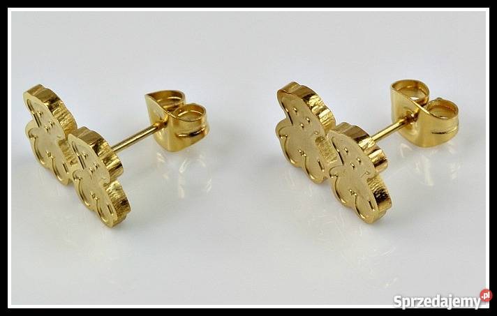 Złote Kolczyki TOUS Miś Okazja Nowość dolnośląskie sprzedam