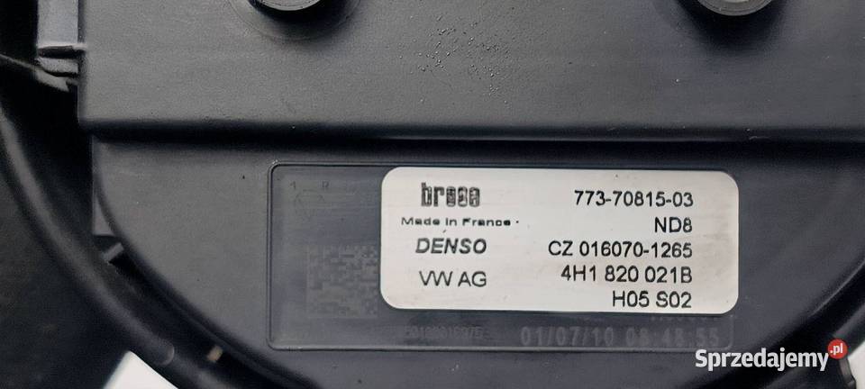 WENTYLATOR KABINOWY AUDI A8 D4 4H1820021B osobowe kujawsko-pomorskie Lipno