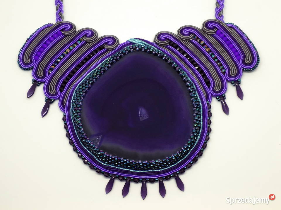 NASZYJNIK Z AGATEM XXL SUTASZ Warszawa