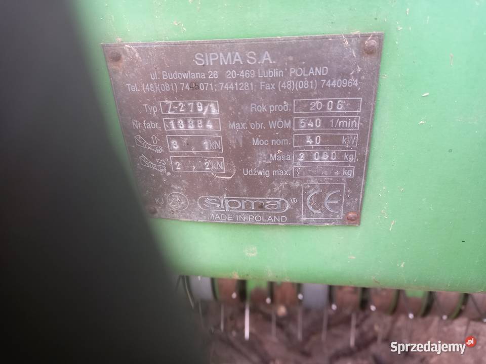 Prasa rolujaca Sipma clasic Rolujące (belujące) sprzedam