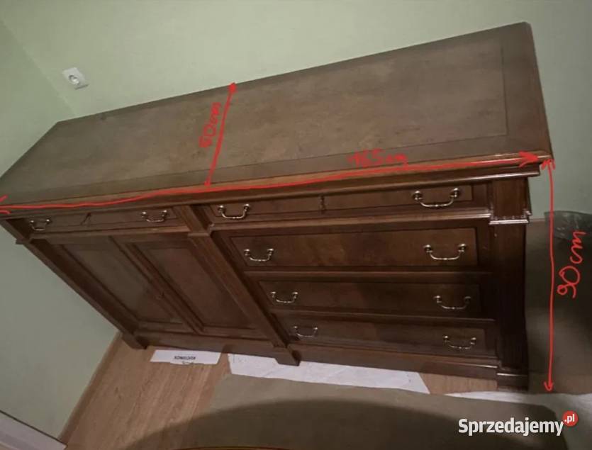 Komoda drewniana w stylu gabinetowym klasyczna Żywiec