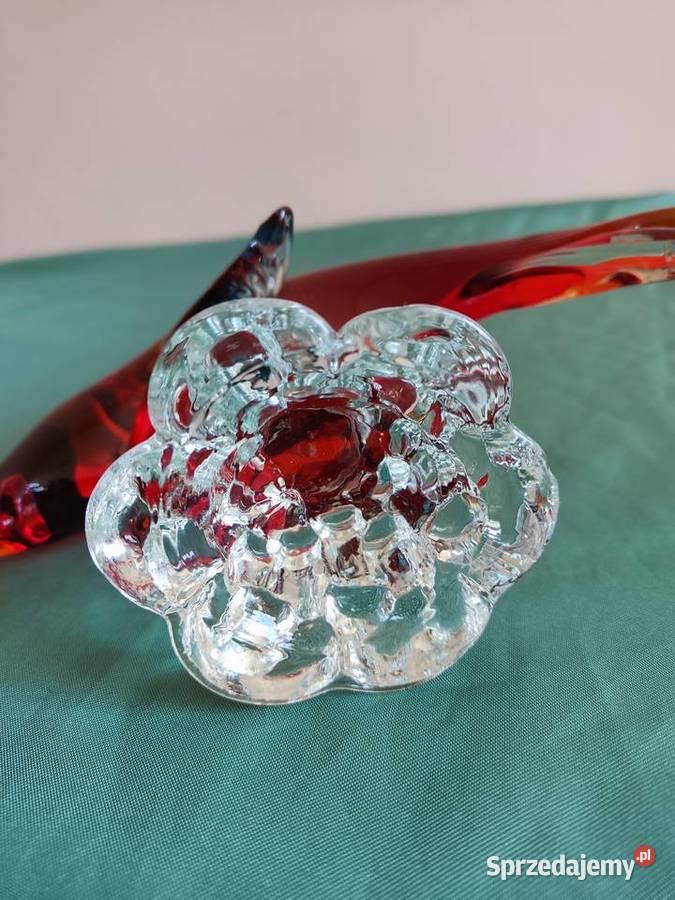 Figurka szklana ryba Murano opolskie Głuchołazy
