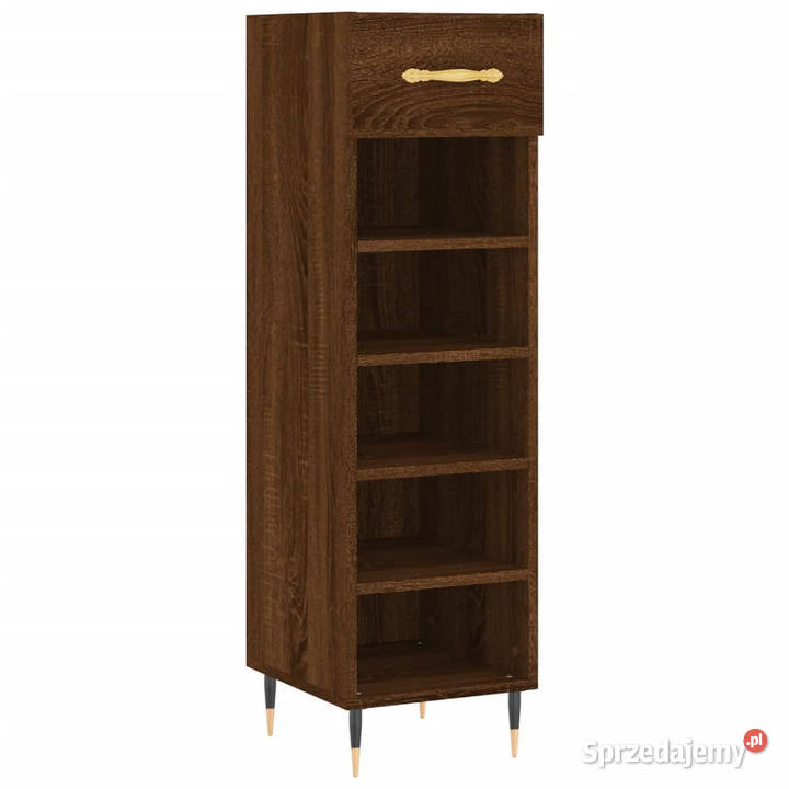 Szafka na buty brązowy dąb 30x35x105 WM829659 Warszawa sprzedam