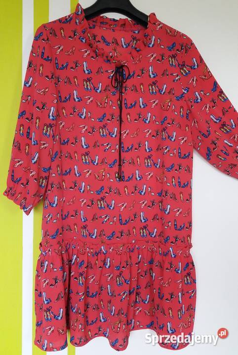 M4244 Sukienka z falbanką nowa produkt polski Spódnice i sukienki Gliwice