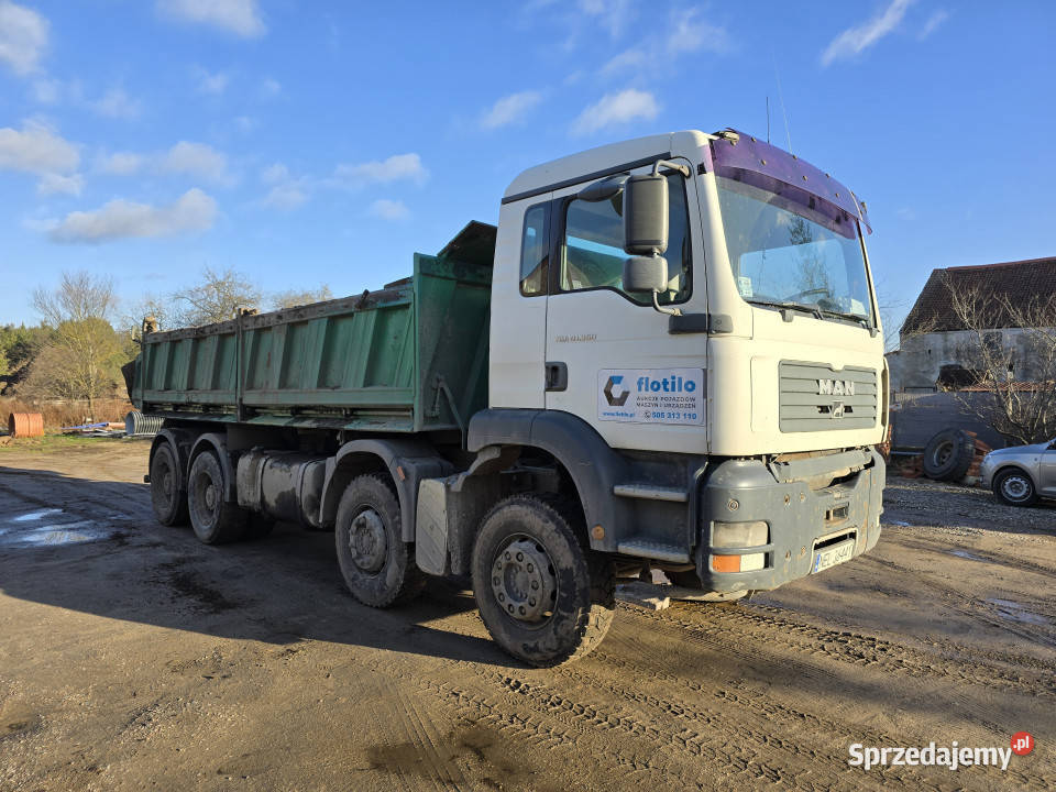 Wywrotka MAN TGA 41360 8x4 hydroburta Rogalik