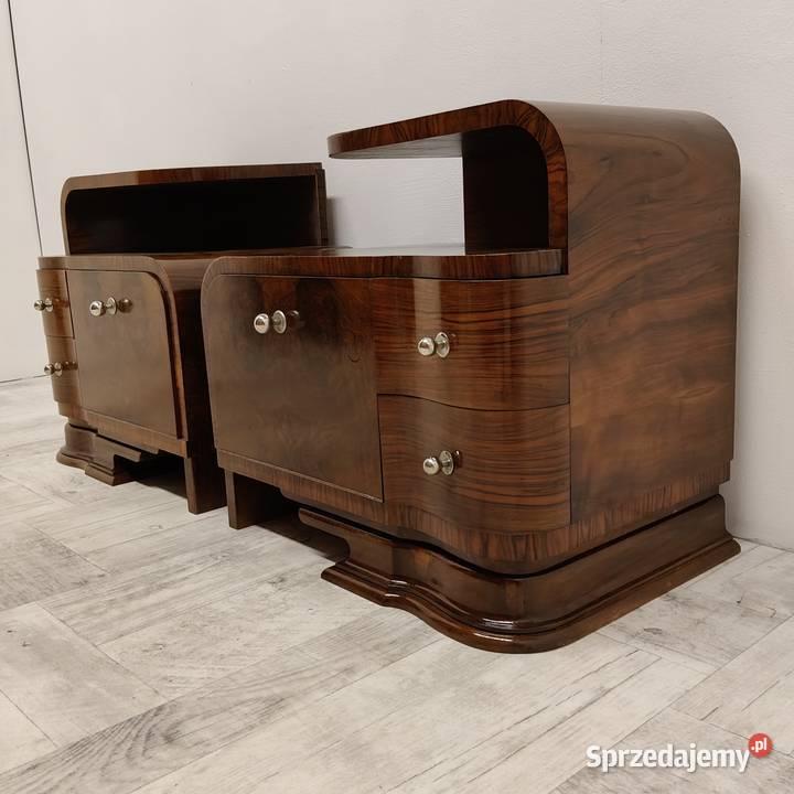 szafki design vintage Art Deco nocne nakastliki Nocne łódzkie