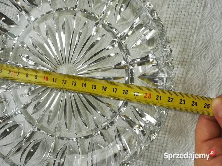przepiękny kryształ kryształowe talerzyki i