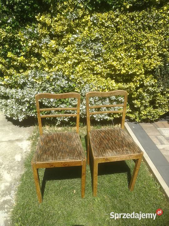 krzesła art deco do renowacji sprzedam
