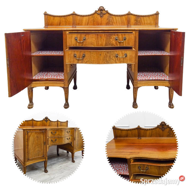 Drewniana Komoda angielska Chippendale MAHOŃ wielkopolskie Kalisz