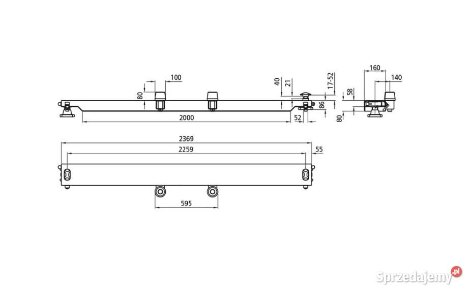 Belka kontenerowa typ BDFQT 16080 RV Przysieka Polska